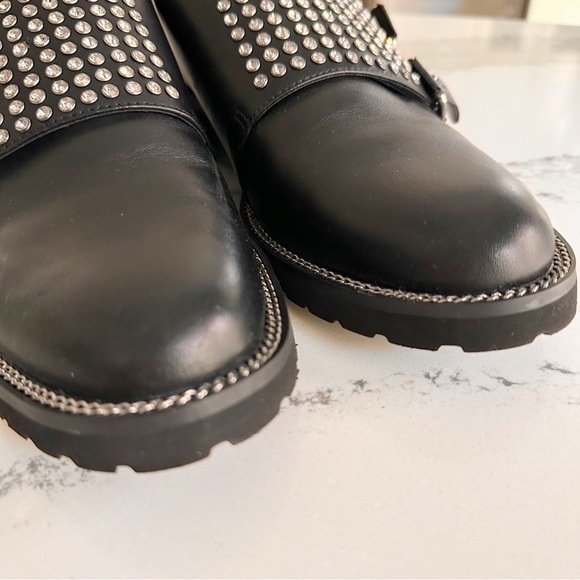 Kurt Geiger Seth Embellished Double Monk-Strap Loafers - Picture 4 of 15